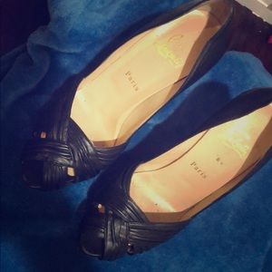 christian louboutin black high heels